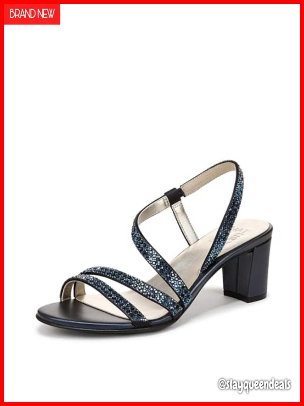 Naturalizer Vanessa3 Strappy Embellished Block Heel Dress Sandal